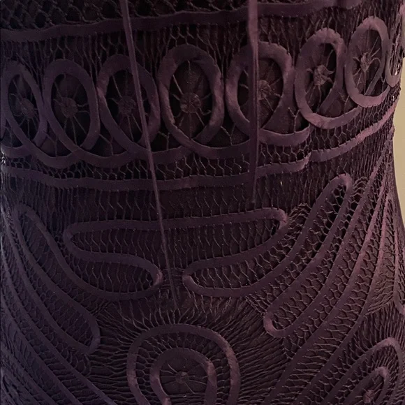 Guess Elegant Purple Midi Dress with Fringe - Picture 5 of 16